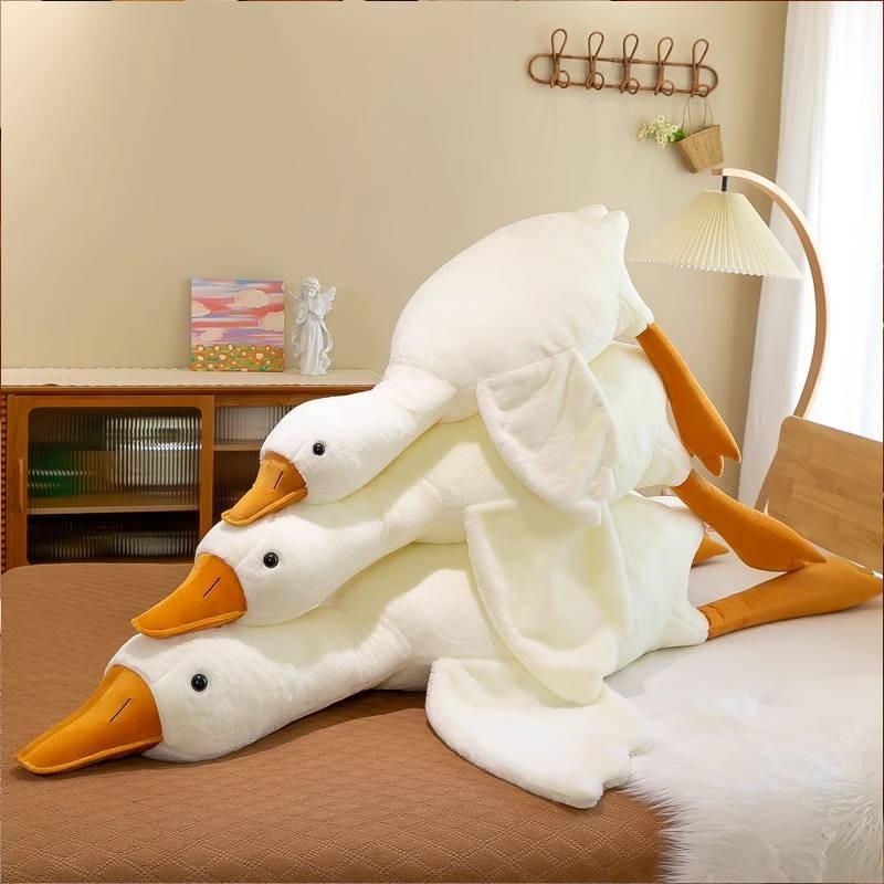 Big Goose White Animal Plush Toy Stuffed Doll Room Decoration Kids Cute Gift