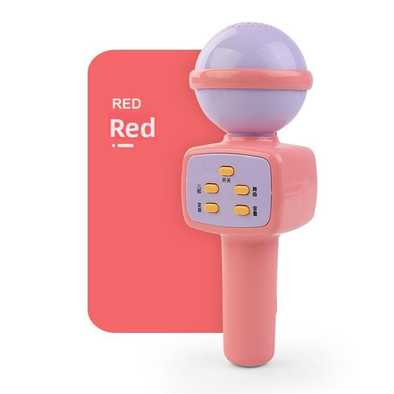 

Childrens Wireless Microphone Toy With Voice Changer And Led Lights For Kid Entertainment рожевий