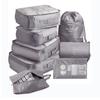 Ensemble de 8 sacs organisateurs pour voyage Sacs organisateurs Accessoires Bagage Valise Organisateur Sac de toilette étanche Rangement pour vêtements