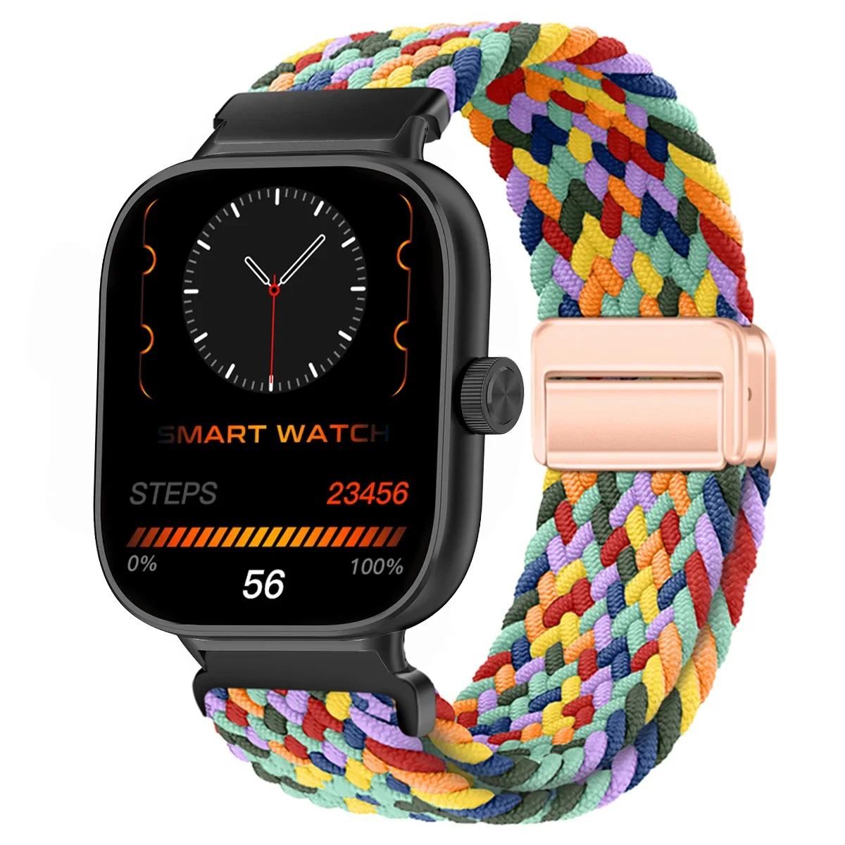 

Магнитная петля для Xiaomi Redmi Watch 5 4 Ремешок Регулируемый плетеный спортивный нейлоновый сменный ремешок браслет Miband 8pro 9pro For Redmi watch 4