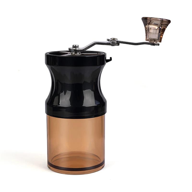 

Manual Coffee Grinder with Adjustable Ceramic Burr Portable Hand Crank Mill for Espresso French Press Travel чёрный
