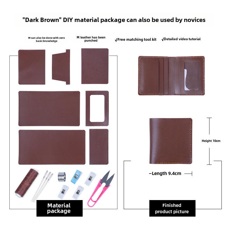 "Handmade Cowhide Wallet & Card Holder - Perfect Father's Day, Boyfriend, or Female Gift"