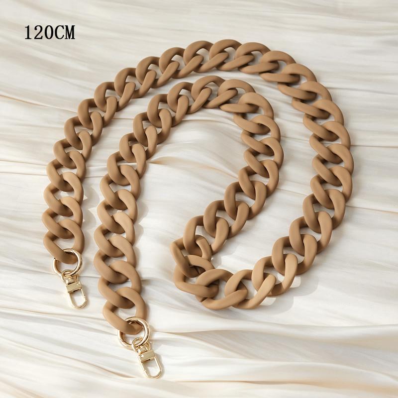 New Phone Accessory Detachable Parts Acrylic Matte Green Grey Chain Crossbody Pendant Cellphone Strap Phone Case Chains Shoulder Chain