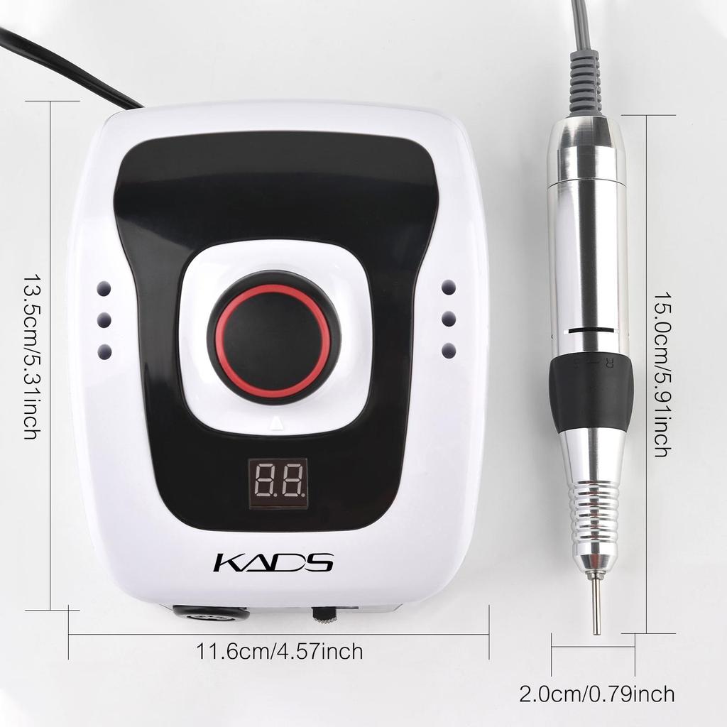 kads 35000RPM Electric Nail Drill Machine Set Nail Pedicure Fingernail Drill Manicure Equipment Nails Accessories Tools