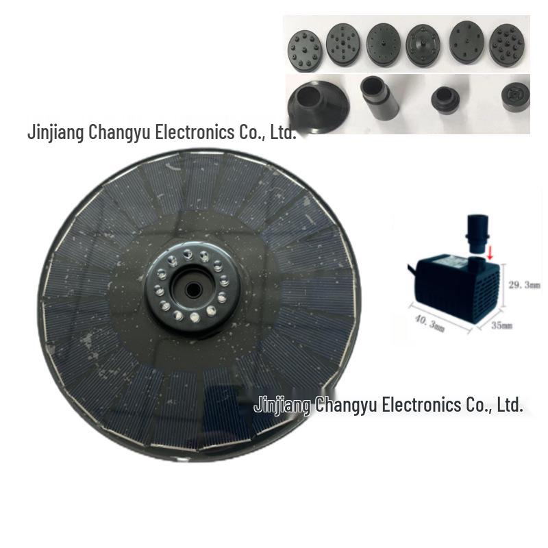 Floating Solar Water Fountain Pump for Ponds, Pools, and Bird Baths - Ideal for Outdoor Landscaping and Garden Decor.