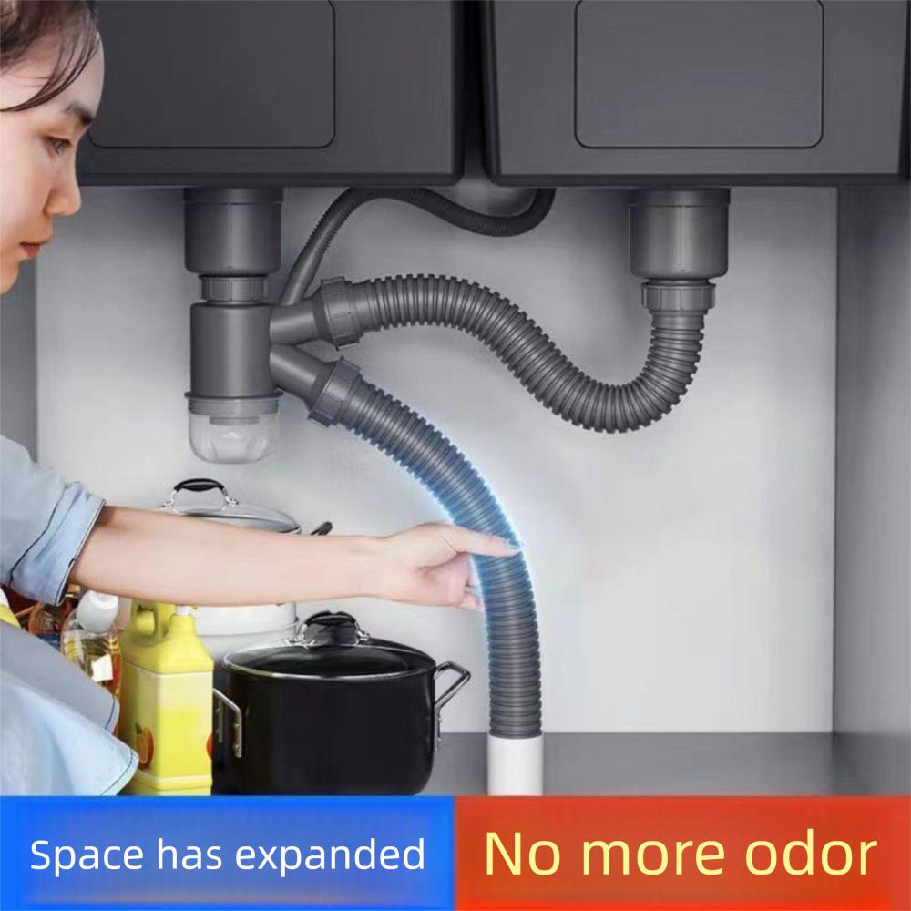 Water Blocking Double Sink Tube Stainless Steel Double Trough Basin  Dishwasher