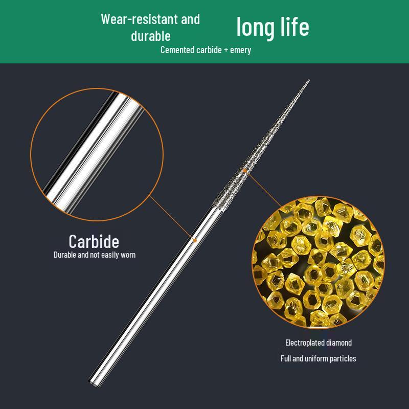 Silicon Carbide Diamond Bead Reamer for Jade, Pearls, Stone, and Wenwan.