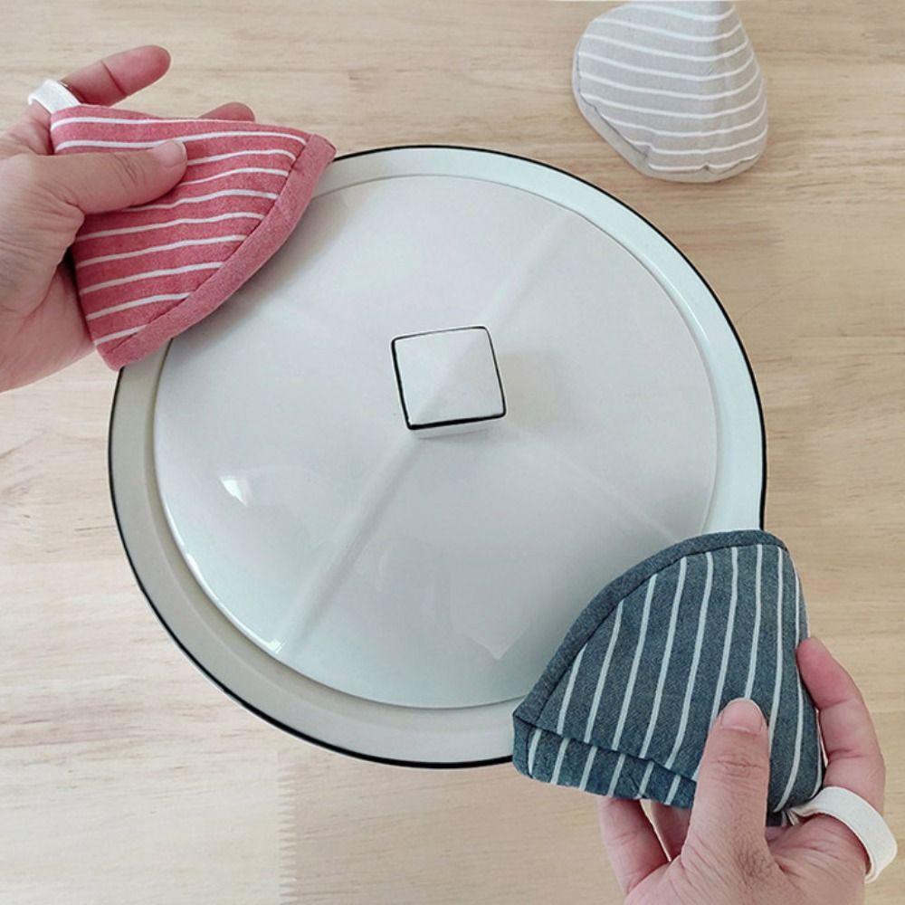 Insulation Anti-Scalding Pot Triangle Hat Cloth Cover Pot Holder Hand Protector Pot Handle  Kitchen