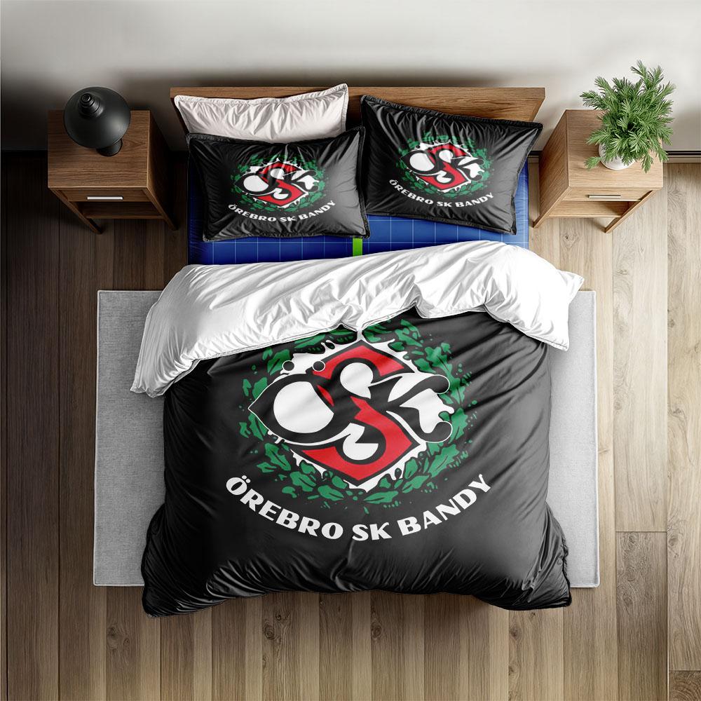 Örebro SK Duvet Cover Set Without Sheet King Queen Double Full Twin Single Size Bed Linen Set