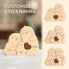 Cross-Border Wooden Little Penguin Family Puzzle Ornament - Festival Gift & Warm Family Decoration