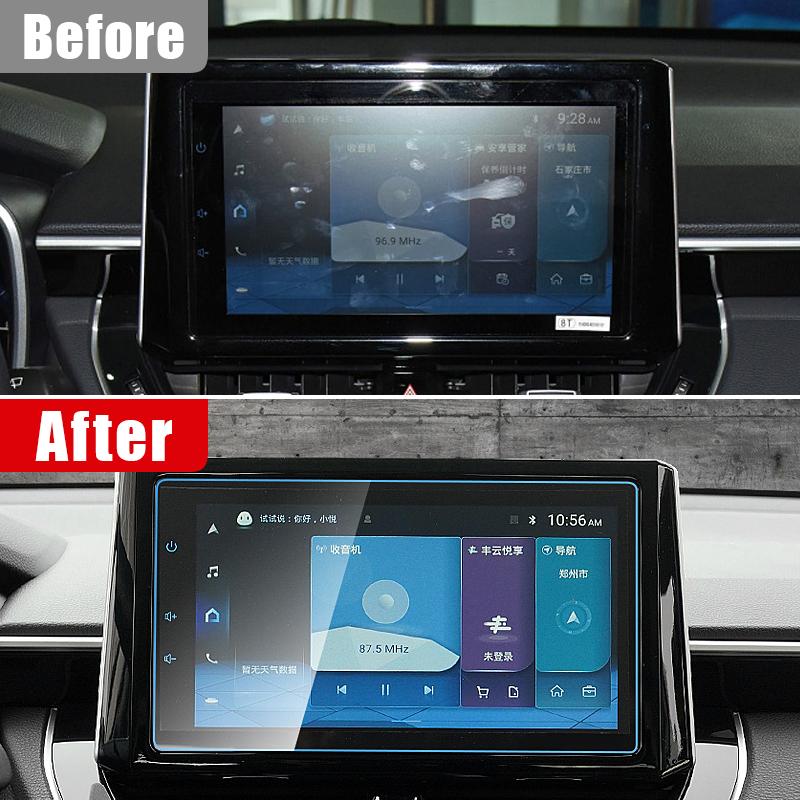 Car Accessories For Toyota Corolla Cross XG10 2021 2022 2023 Tempered Glass GPS Navigation Screen Protector Film LCD Sticker