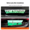 Mercedes E-Class 24-25 Green Plate Frame - New Energy Full Edge License Plate Holder.