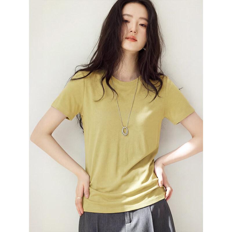 

XWI Women s Solid Short Sleeve Round Neck T-Shirt XL