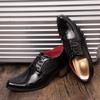 FUQIAO New Arrival Dress Shoes Men Hight Increase 6CM High Heel ShoesMens Wedding Shoes High Heels Formal Dresses Footwear