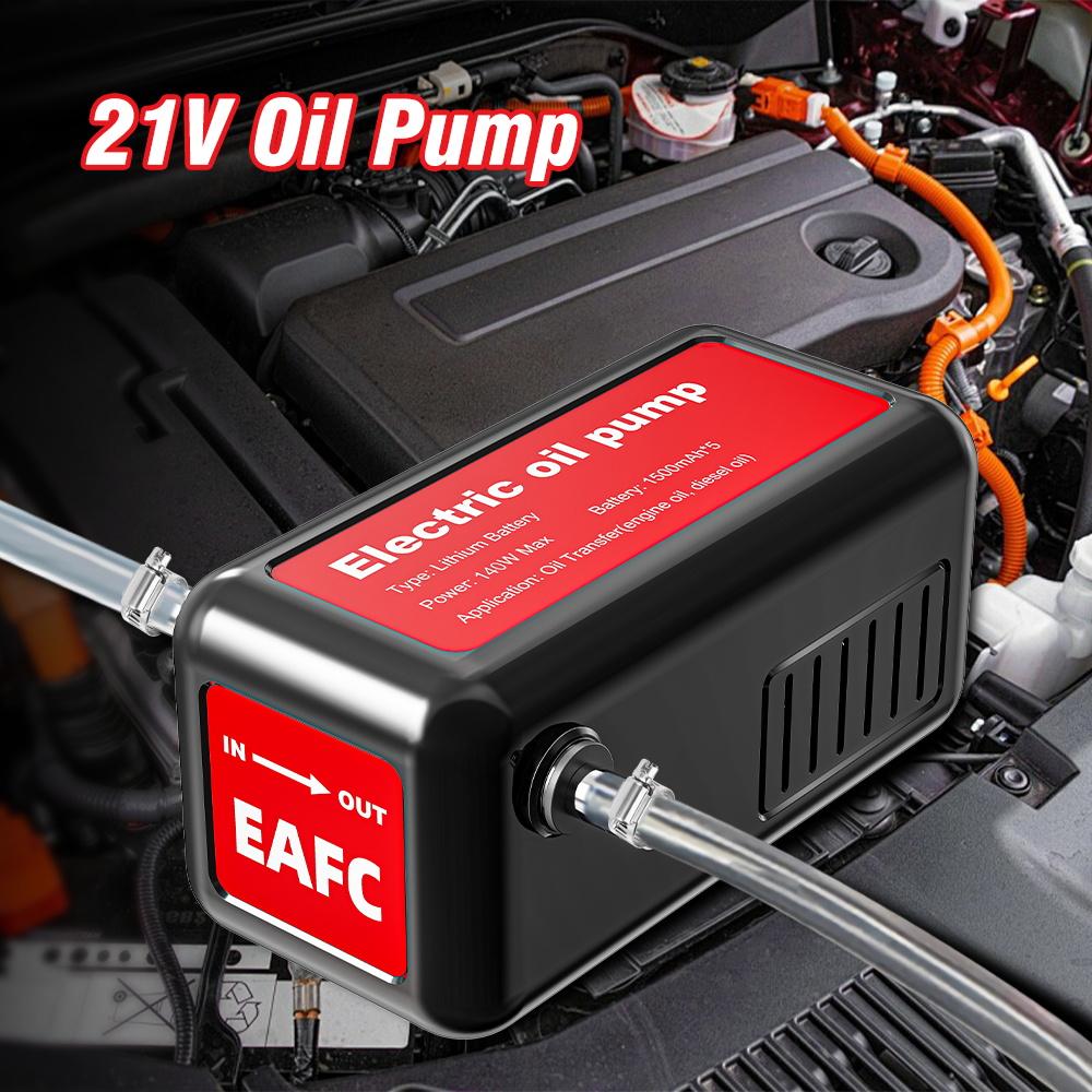 21V 140W Taşınabilir Yağ Pompası Şarj Edilebilir Elektrikli Yağ Transfer Çıkarıcı Yüksek Güçlü Yakıt Emiş Pompası