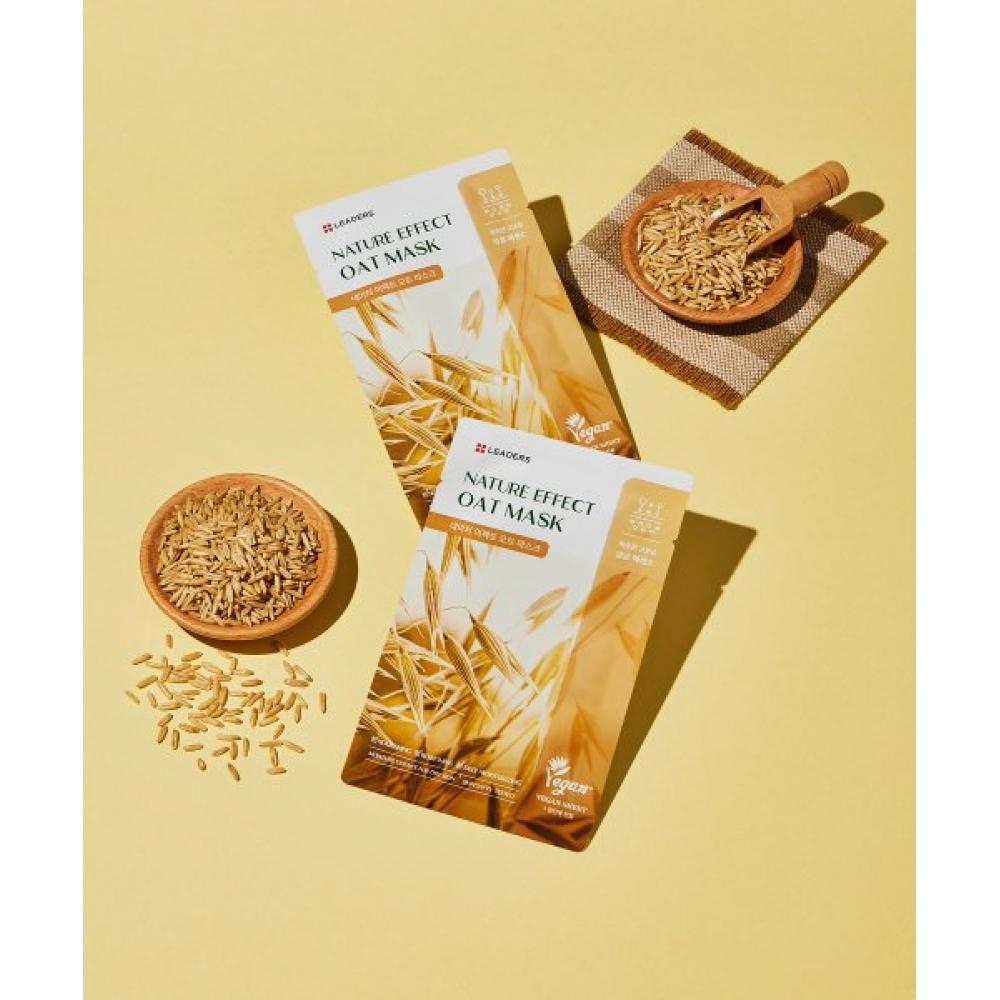 Leaders Cosmetics Oat Mask 10 Sheets Nature Effect