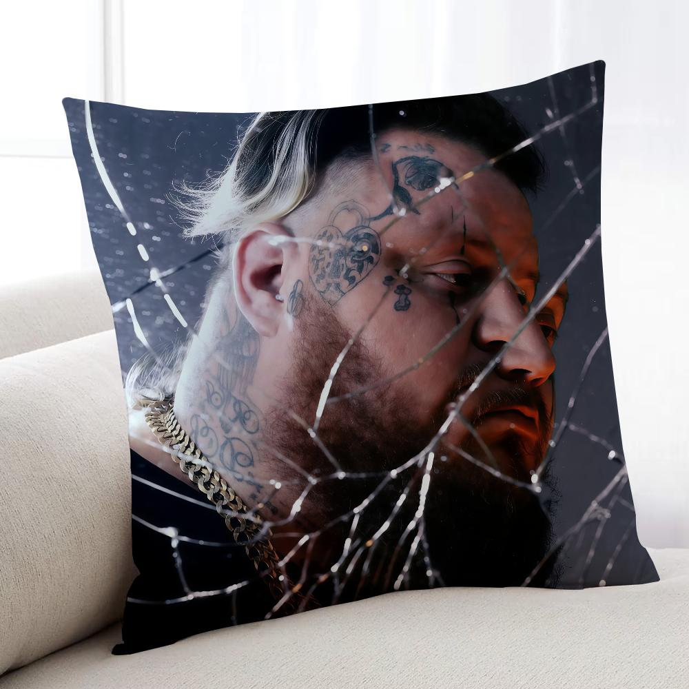 

Rapper JJelly Roll Hip Hop cushion cover Home Bedding Sofa living Room pillowcase Simple Soft Skin Cushion Cover Party Gift 30x30cm