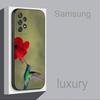 Bird Hummingbird Colorful For Samsung S 25,24,23,22,30,21,10,9,Ultra,Plus,Lite,FE,4,5G Black Soft Case Phone Case