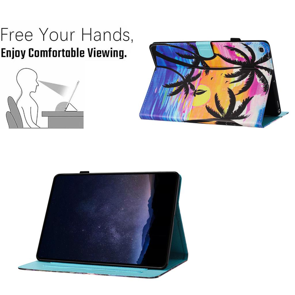 For Samsung Galaxy Tab A7 Lite 8.7-Inch T220 Anti-Drop PU Leather Case Tablet Cover with Card Slots