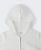 MUSINSA STANDARD WOMAN Women'S Ribbed Slim Hooded Knit Zip-Up [Ivory]