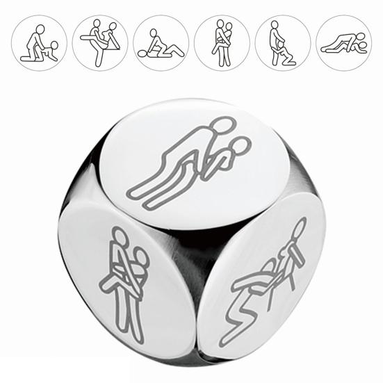 Decision Dice for Quick Choices Fun Activity Dice with Stick Metal Pocket Size Valentines Day Gifts for Him Her Unisex Decision Maker Toy