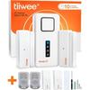 Alarme Maison - Tiiwee - Sirène Puissante - 4 Détecteurs - 2 Télécommandes - Installation Facile