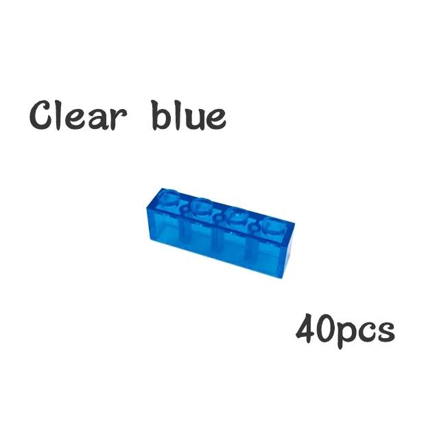Non-Toxic 40Pcs Moc Assemble Particles 3010 3066 1X4 Bricks Dots Thick 1*4 Building Blocks Diy Educational Creative Toy For Kids