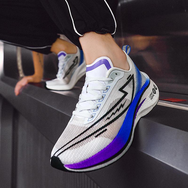 New running shoes for male and female couples summer breathable Professional racing student sports ultralight sports