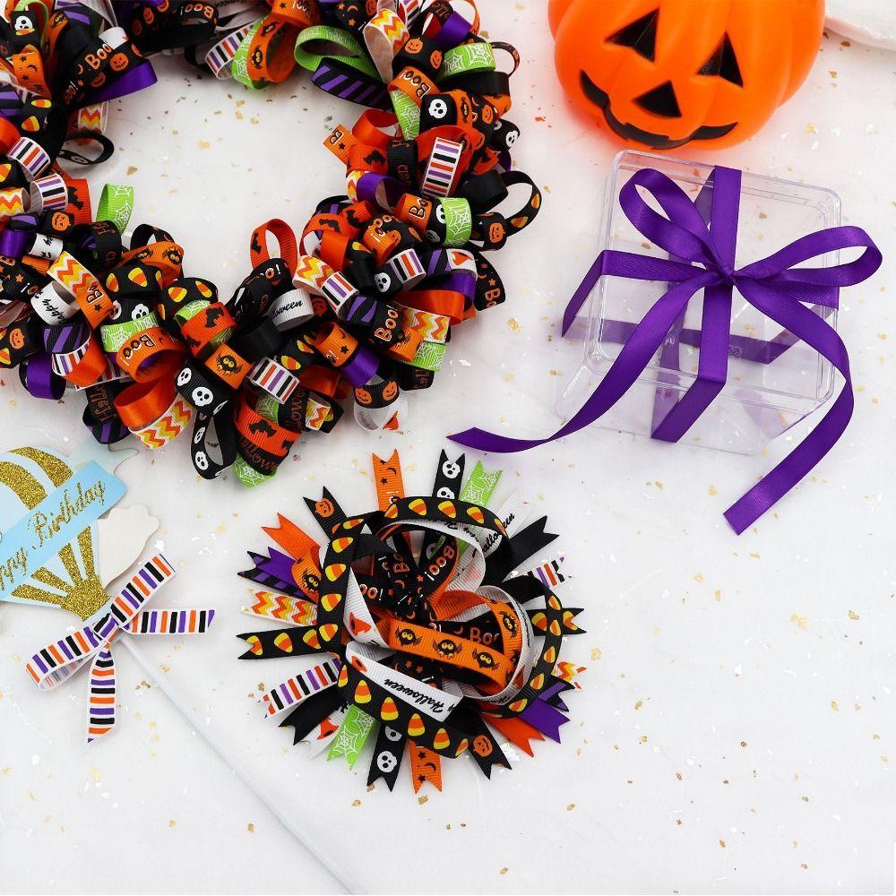 Cartoon Halloween Gift Wrap Ribbon DIY Crafts Party Favor Ribbon  Scrapbooking Supplies