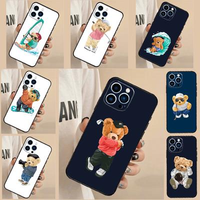 Cute Bear Cool Doll Case For Samsung Galaxy M31 M21 M35 M12 M13 M14 M15 M06 M16 M36 M56 M53 M32 M52 M55 M34 M54