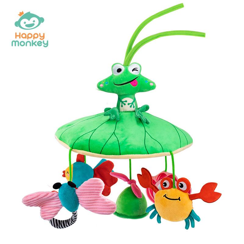 Happy Monkey Rotating Crib Mobile: Baby Music Mobile & Early Education Toy