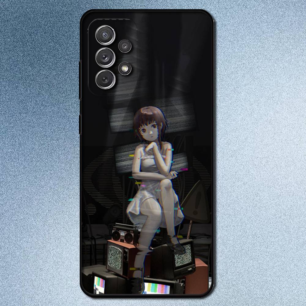 S-Serial E-Experiments L-Lain Phone Case For Samsung S25,S24,S21,S22,S23,S30,Ultra,S20,Plus,Fe,Lite,Note,10,9,5G Black Cover