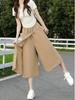 2025 Women's Plus Size High Waist Summer Skirt Pants - Loose, Slimming, Thin Fit