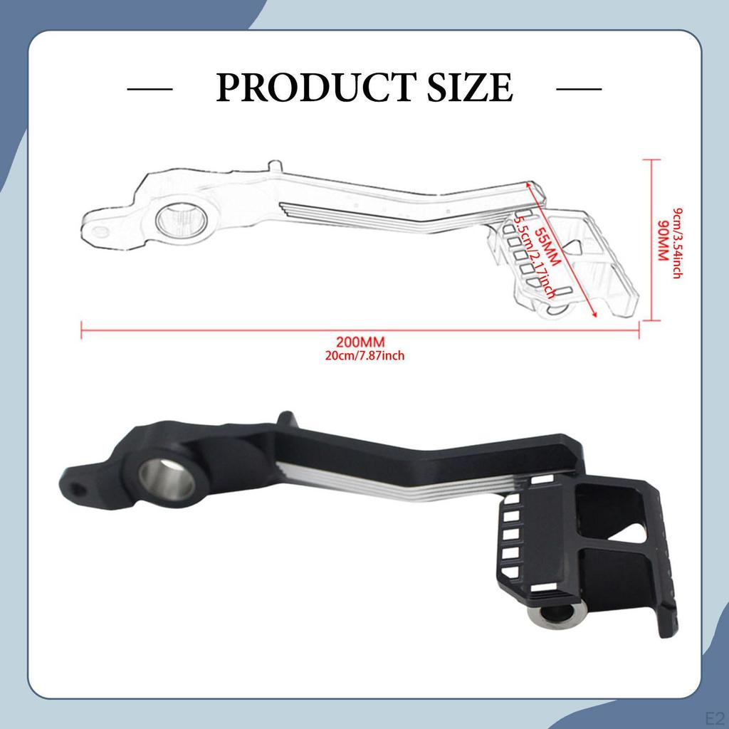 Motorcycle Rear Brake Pedal Lever, Aluminum Alloy Repair Part, Lightweight And High Strength,