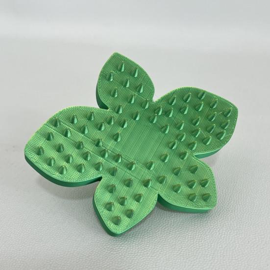 Scalp Massager Comb for Cats Dogs 3D Printed Flower Shaped Head Scratcher Scalp Massager for Stress Relief Pet Grooming