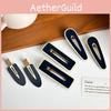 Elegant Acetate Hair Clip For Women Stylish Geometric Design Versatile Everyday Use