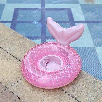 Mermaid-Shaped Swimming Float with Handles