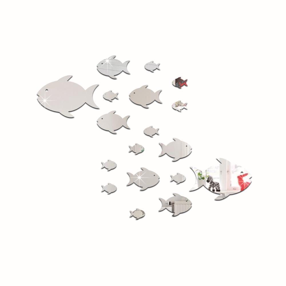 

Настенная наклейка «Рыбки-пузыри» - Акриловое зеркало Самоклеящаяся для детской комнаты или детского сада