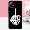 Skeleton Middle Finger Case For Xiaomi 15T 13T 14T 17 Pro Max 15 14 Ultra POCO X7 Pro X5 X6 F5 F6 F7 F8 Ultra Funda