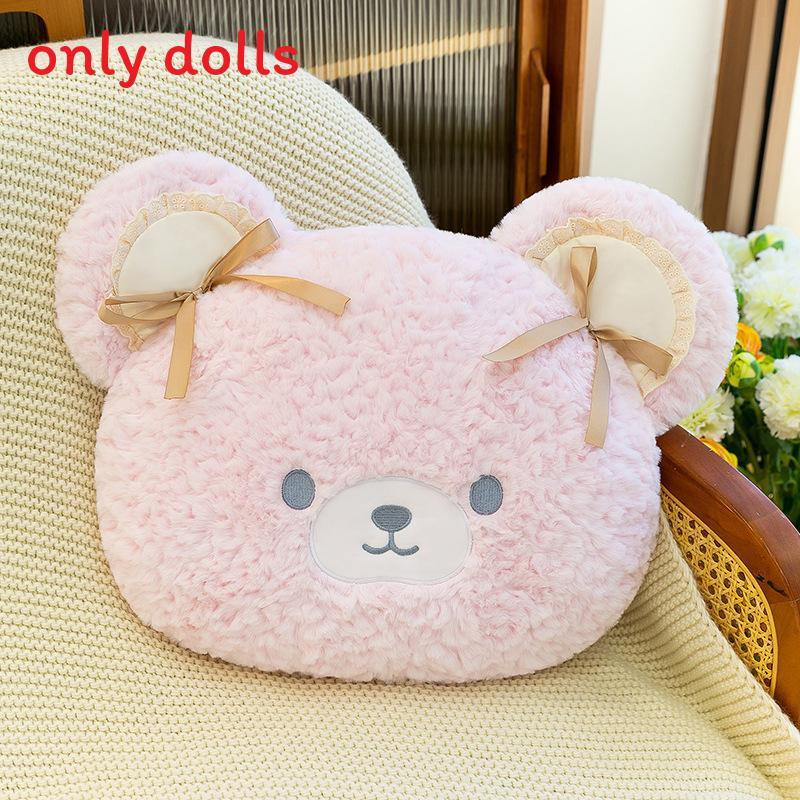 Plüsch Rilakkuma Kissen Aus Weichem Kurzem Plüschmaterial Für Mädchen Und Jungen Nachttisch Dekoration