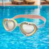Kids Swim Goggles No Leaking Wide View Swim Diving Eyewear Heart Shape Diving Eyeglasses Water Pool Goggles Teenagers Kids 4-14