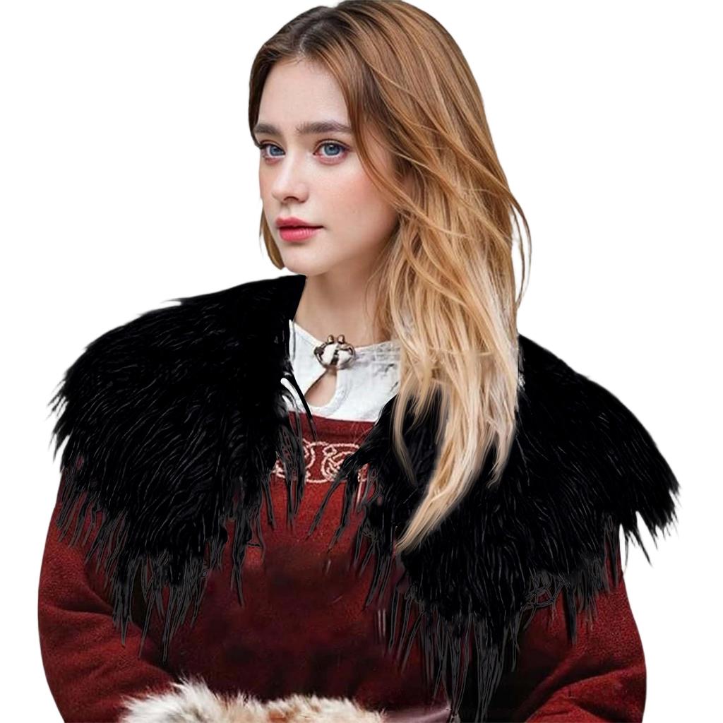 Unisex Faux Grass Cosplay Cloak Shawl Cape