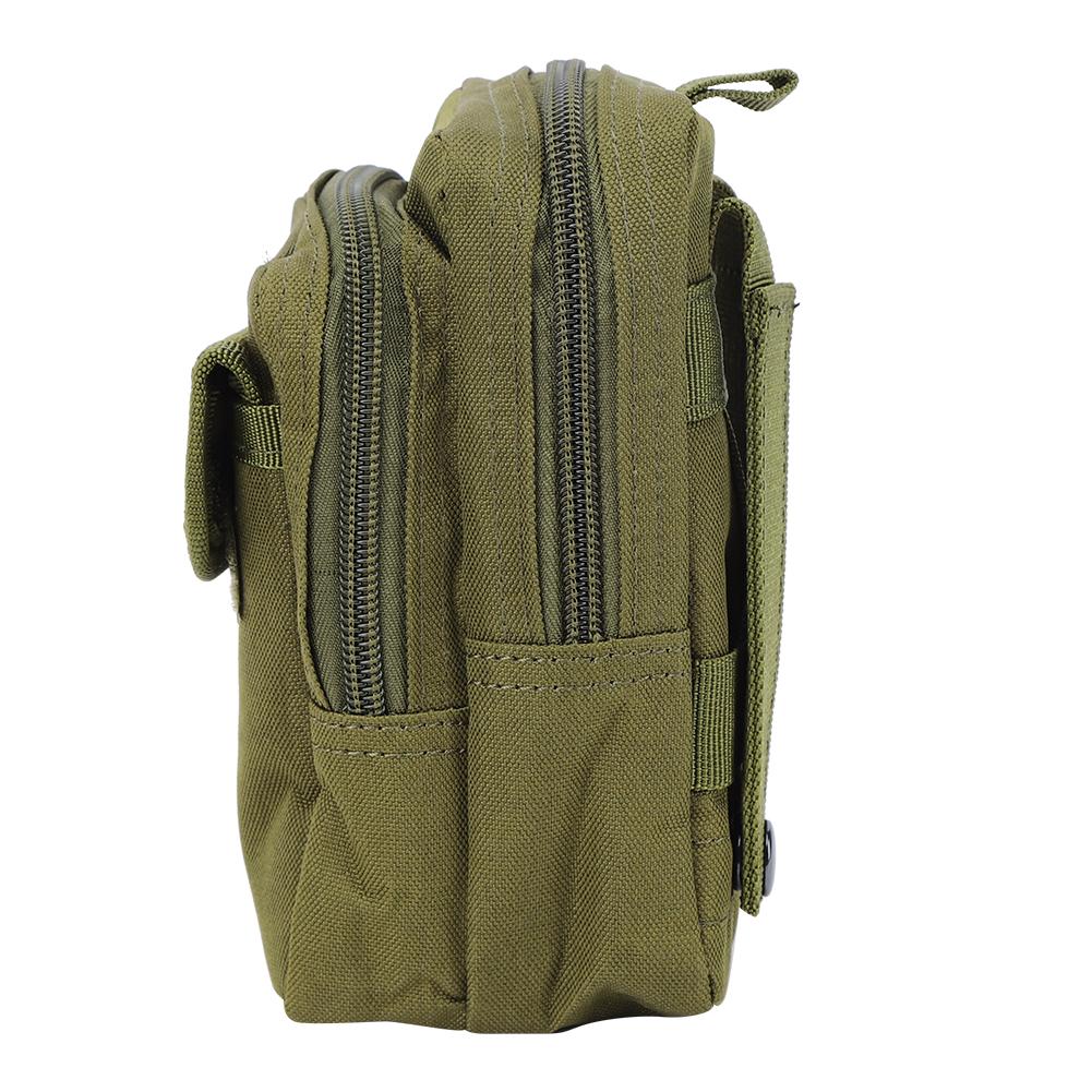 Outdoor Military Mini Waist Storage Bag Phone Pack Nylon Army Green for Sports Backpack Accessory Bags
