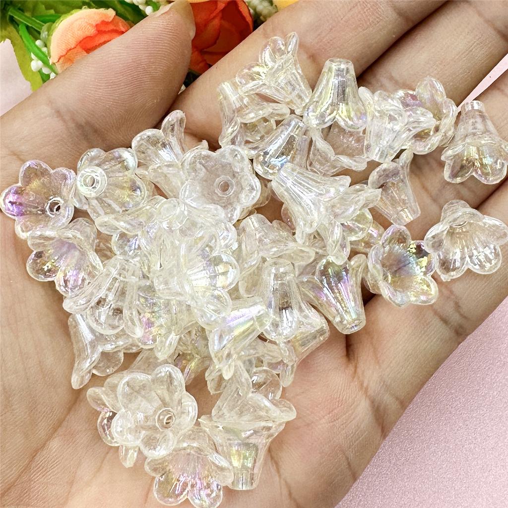 Necklace Morning Glory Bracelets 200PCS 12*11.5mm DIY Jewelry Accessories Acrylic Loose Beads Earrings Jewelry Making  beads