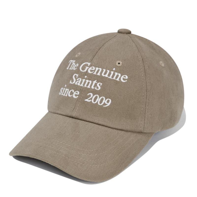 SAINTPAIN SP SERIF LOGO BALL CAP-BEIGE
