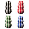 Vaso Exquisitamente Artesanal Estampa Listrada Vaso de Cerâmica Decorativo Redondo Tamanho Perfeito Vaso Decorativo Artístico Decoração para Casa