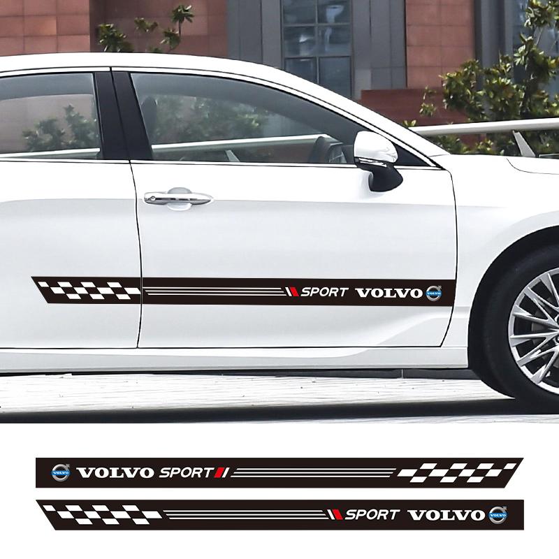 Kreativní samolepky s emblémem auta, boční díly karoserie, DIY styling, vodotěsné samolepky pro Volvo V60 V40 XC90 S60 C30 XC60, autodoplňky