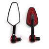 Rétroviseur Embout de guidon LS4 pour 22mm et 1 pouce rouge