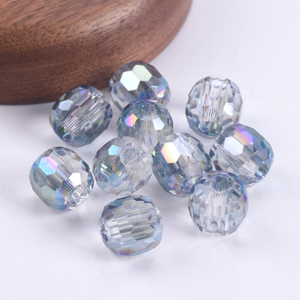 10pcs Round 8mm 10mm 12mm 14mm Crystal Glass Faceted Loose Beads For Jewelry Making DIY Crafts Findings