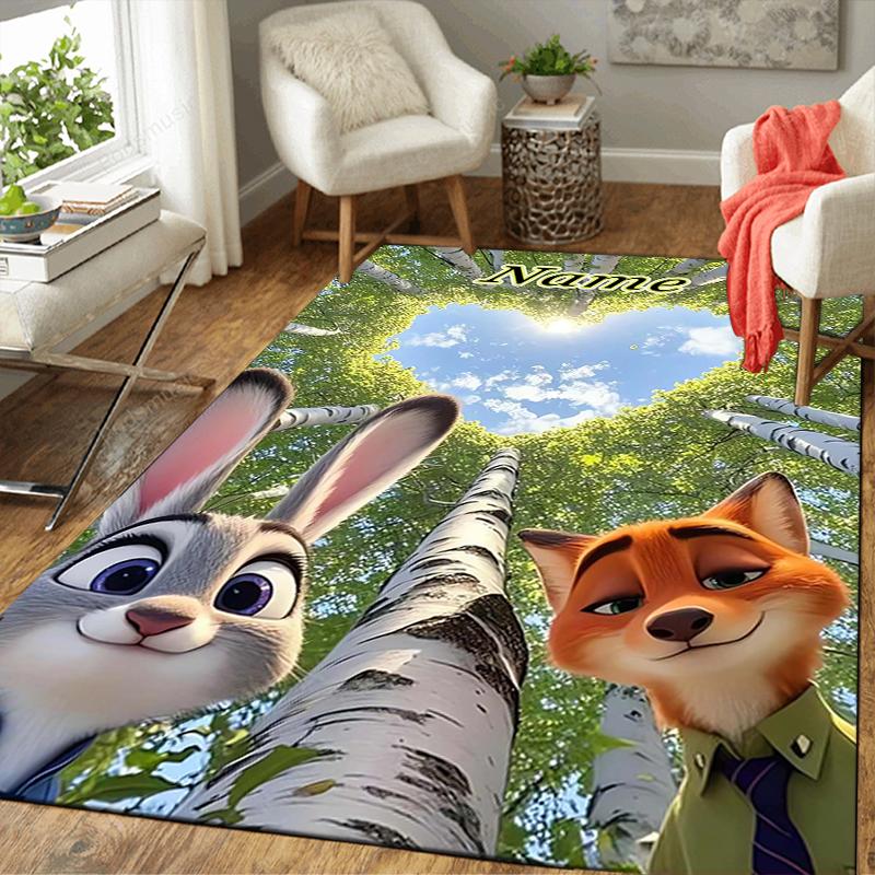 Custom 1Pc Zootopia Friendship Adventure Rug Office Carpet Indoor Outdoor Entrance Doormat Nonslip Soft And Comfortable Living Room D916369